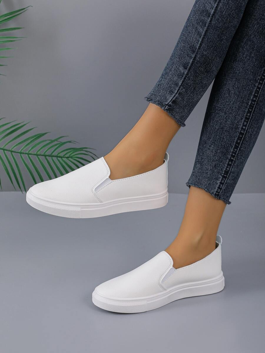 slip on white shoes womens