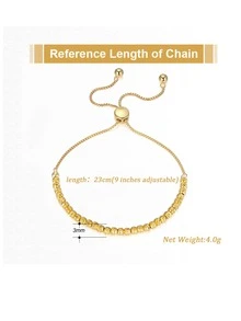 1入組真925純銀珠子繩鍊手鍊女士華麗女孩珠寶禮物紀念日禮物