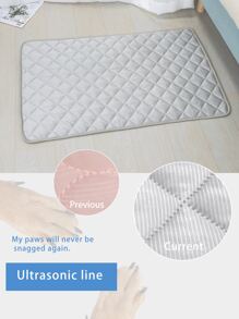 1PC Summer Dog Mat Breathe Freely Sleeping Cat Mat Bed Heat Dissipation Pet Mat Bed - Light Grey - View 7