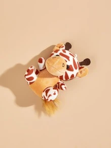 1入組動物設計長毛絨寵物玩具