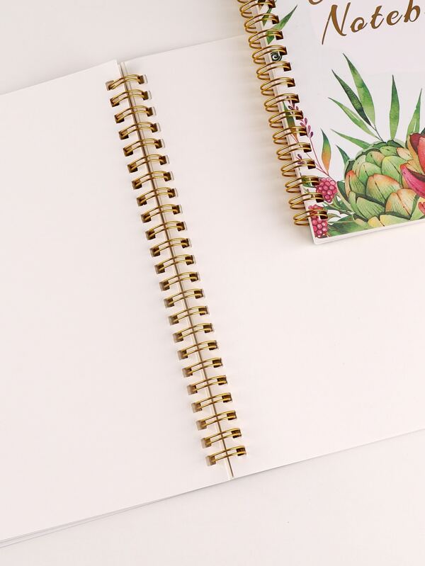 1pc A5 Spiral Notebook With Removable Pages, English, Flip Sides