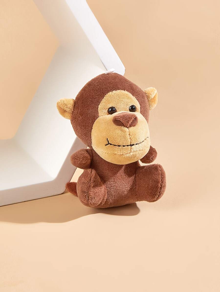 1入組猴子設計毛絨玩具適用於寵物 - 彩色 - 查看 1
