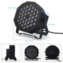 遥控 LED RGBW DMX 512 PAR 灯，36 个 LED 舞台灯，DJ 派对、唱片、节日、圣诞节、酒吧、俱乐部、婚礼、生日、表演圣诞装饰圣诞礼物感恩节圣诞树装饰饰品圣诞灯卧室装饰家居装饰派对装饰节日节日房间装饰 - 黑色 - 查看 10