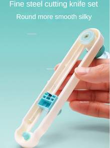 1 pieza Cuchillo de corte redondo ajustable 360°, Cortador circular DIY, Cortador para scrapbooking, Cortador de papel y tarjetas redondas para scrapbooking, Vuelta al colegio, Artículos de papelería - Blanco - Ver 9