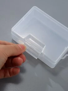 Transparent Plastic Container Box With High Lid For Small Hardware Tools, Mobile Phone Repair, Fishing Gear - Clear - View 3