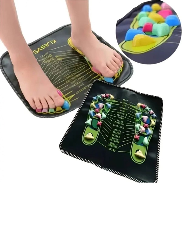Reflex Foot Massage Mat Relieve Stress and Tension, Cobblestone Road