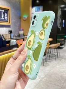 Avocado Pattern Phone Case - Cadet Blue - View 3
