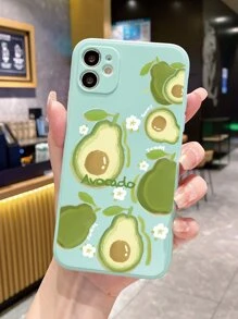 Avocado Pattern Phone Case - Cadet Blue - View 1