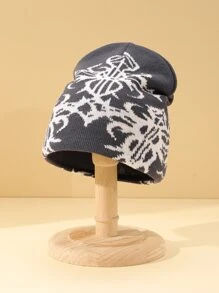 Mũ len chữ Jacquard Y2k nhiều màu cho nữ mùa đông thu - Nhiều màu - Xem 1