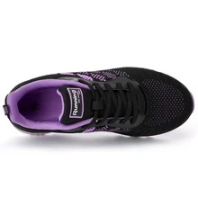 Women's Sneakers Air Running Shoes - Non Slip Tennis Shoes Women Breathable Lightweight Walking Shoes for Athletic Gym Workout Jogging Cross Trainers - 紫色 - 查看 6