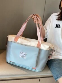 Bolsa de viaje plegable de gran capacidad - Neblina azul - Ver 1