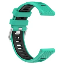 Silicone Dây đeo đồng hồ Đối với đồng hồ thông minh , Hai Màu sắc Băng tay - Nhiều màu - Xem 4