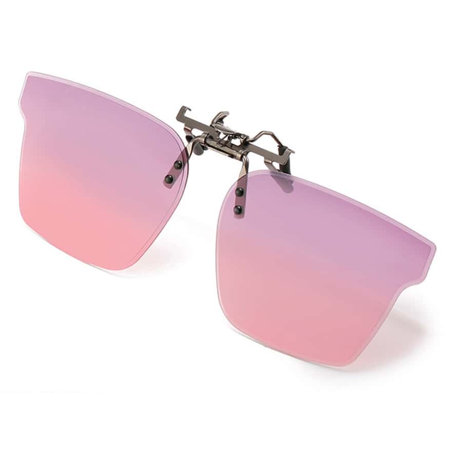 Pink Magnetic Clip-on Sunglasses For Women - Multicolor - View 1