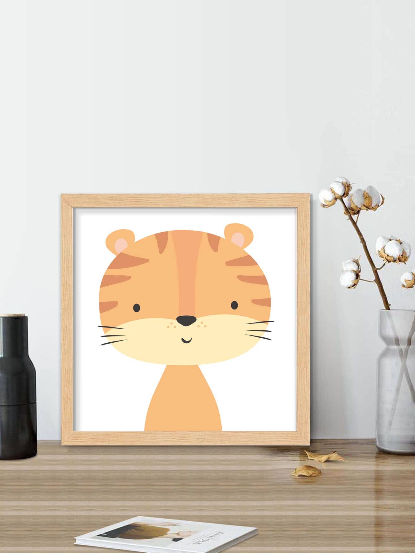 1pc Cartoon Tiger Head Pattern Diy Diamond Painting, Without Frame, Full Drill Wall Art Decoration, Suitable For Beginners - Multicolor - View 1
