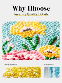 1pc Cartoon Tiger Head Pattern Diy Diamond Painting, Without Frame, Full Drill Wall Art Decoration, Suitable For Beginners - Multicolor - View 8