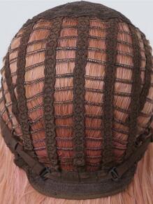 Nhiều màu Màu hồng 26 Inch Múa Tám Tóc mái Biến đổi dần Màu hồng Dài Tóc xoăn Dài Tóc giả tổng hợp Tóc mái - Nhiều màu - Xem 6