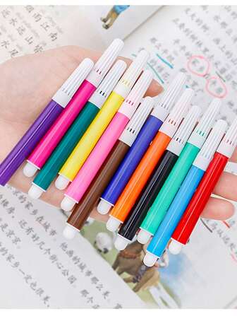 8色迷你水彩顏料刷