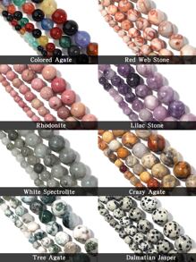 1鋼絞線瑪瑙珠子在4mm/6mm/8mm/10mm手環,腳錬,項鍊製作 - 彩色 - 查看 9