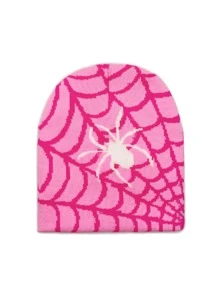 Mũ len Beanie Nhện Y2k Mũ len hai lớp Mũ len trùm đầu thời trang đường phố Mũ len mùa đông cho nam nữ - Nhiều màu - Xem 1