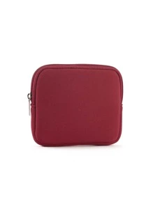 2入組素色電腦包 - 酒紅色 - 查看 4