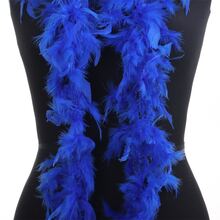 2米羽毛軟毛線,藝術聖衣,婚禮,派對裝飾,服裝裁縫與織物 - 寶藍色 - 查看 3