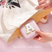 Small Jewelry Box Graduation Gifts For Women Girls Travel Initial Jewelry Box Small Jewelry Organizer Box Mini Travel Jewelry Box For Women Girls - Z - 查看 4
