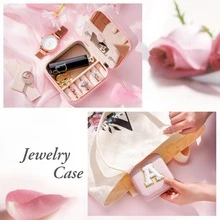 Small Jewelry Box Graduation Gifts For Women Girls Travel Initial Jewelry Box Small Jewelry Organizer Box Mini Travel Jewelry Box For Women Girls - Z - 查看 3