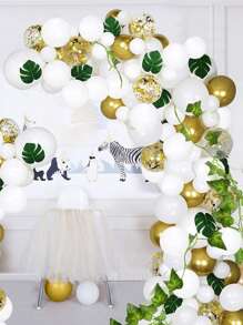 108入組森林主題氣球花環拱門,適用於生日、節日、嬰兒派對、婚禮慶祝氛圍裝飾