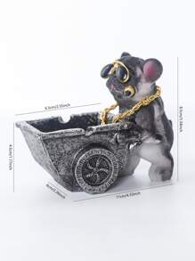 1入組狗狗設計煙灰缸 - 彩色 - 查看 5