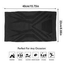 防晒抗紫外线 Meromibe 冬季颈套颈部保暖面罩半脸滑雪面罩防护寒冷天气防风管头巾拉法帽适用于跑步滑雪狩猎滑雪板骑行摩托车跑步滑雪面罩 - 黑色 - 查看 11