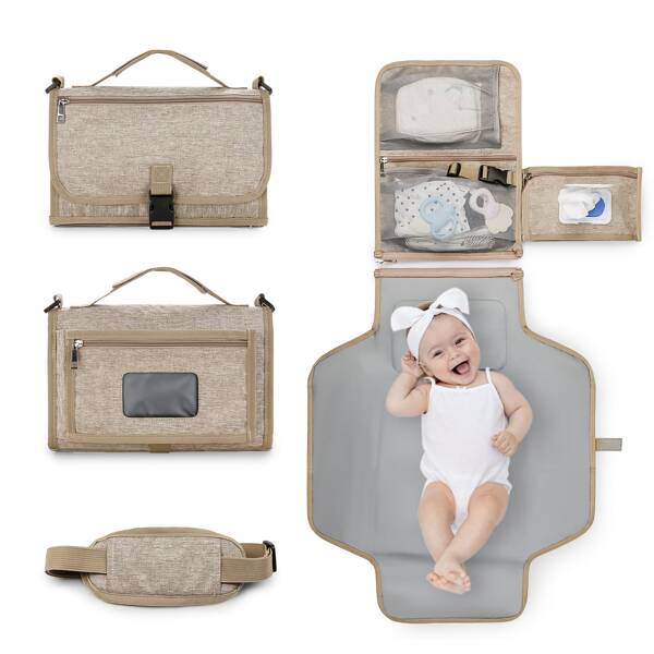 Tragbare, wasserdichte Wickelunterlage und Tasche, Geschenke für Babyparty und Familiendekorationen