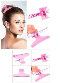 12个装染发夹，DIY造型工具，美发工具，美发产品及配件，适用于理发店、美容院、旅行必备、返校季、旅行度假必备、女士发饰、头发、旅行、美发产品、美发工具、美发用品、理发师、理发师配件、理发店、美发设备 - 粉色 - 查看 3