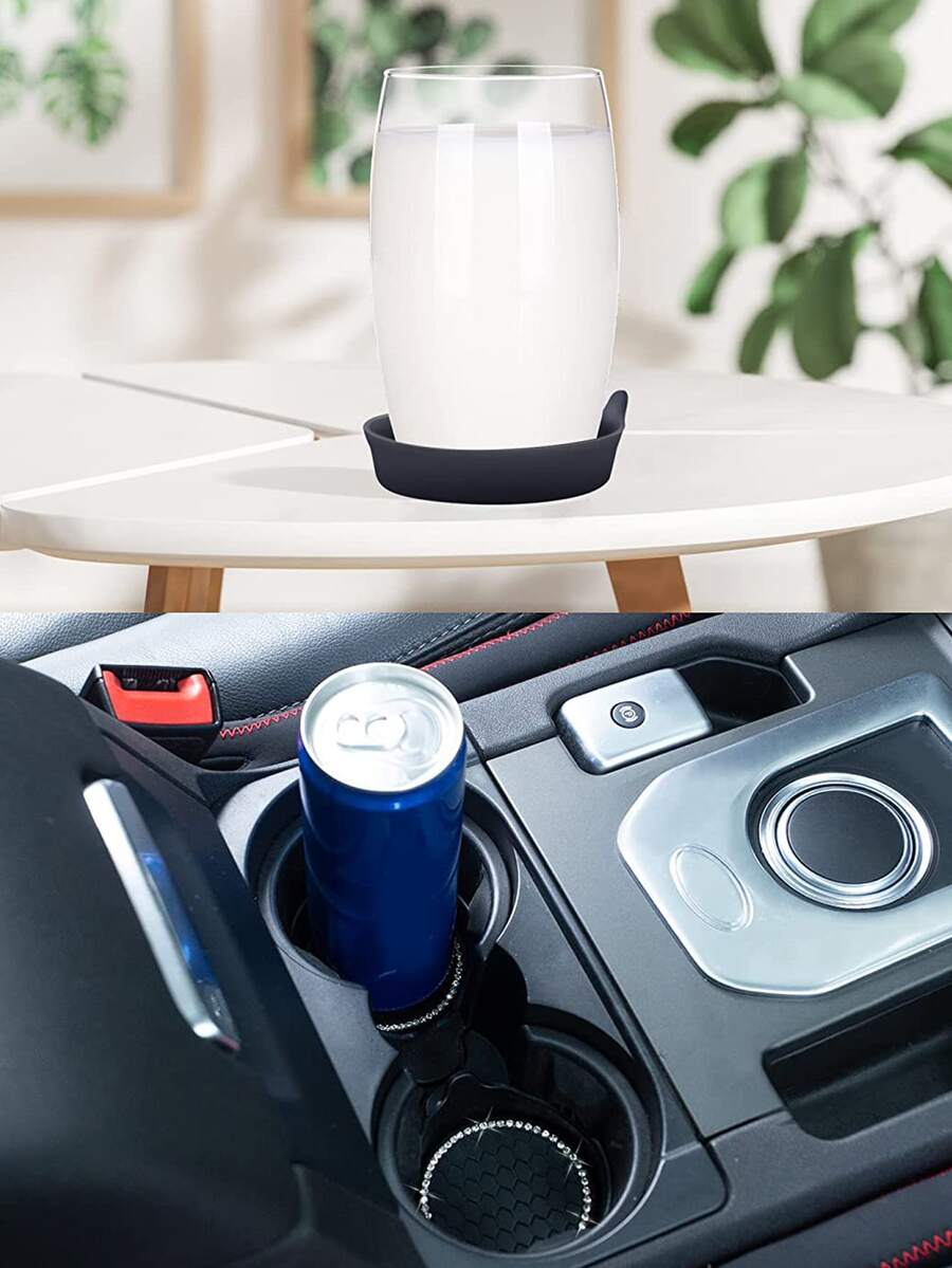 1.5cm Height Rhinestone Decor Non Slip Car Coaster for Sale Australia