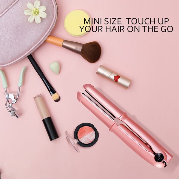 Cordless Hair Straightener Brush, Portable Negative Ion Hot Comb