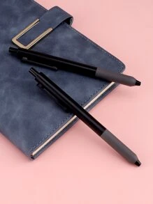 1支可愛自動鉛筆，可連續書寫和繪畫，理想學校用品和完美學習工具，塑料，隨機顏色 - 黑色 - 查看 2