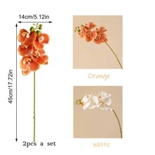 2 Miếng Trắng Hoa nhân tạo - trắng - Xem 3