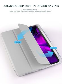 1个透明灰色亚克力保护壳，兼容iPad A16（第11/10代）、Air 11/13、M3（2025）、Mini 7 A17、Pro（2024）、Air 11/13、M2（2024）、Pro 11/13、M4（2024）、Pro 12.9（第7/8/9代）、10.2（第10代）、Air 4/5、10.9、Pro 11（第4/5/6代）、Mini 6。孔位和笔槽位置可能因型号而异。随机两种纹理。使用前请撕掉保护膜。 - 淺灰色 - 查看 8