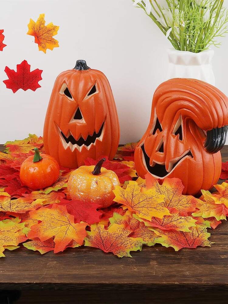 250 יחידות מזויף סתיו עלים מלאכותי עלי מייפל סתיו קישוט משי סתָיו עלים ל סתיו חתונה DIY שולחן חדר שינה מטבח מסיבת חג המולד חג ההודיה קישוטים ( 5 צבוע מיקס ) - ריבוי צבעים - ראה 5