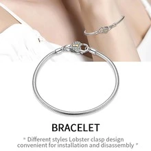 MAGIC CHARMS 1 S925 Bạc nguyên chất Vượt qua DIY Vòng tay Phụ kiện - Bạc - Xem 2