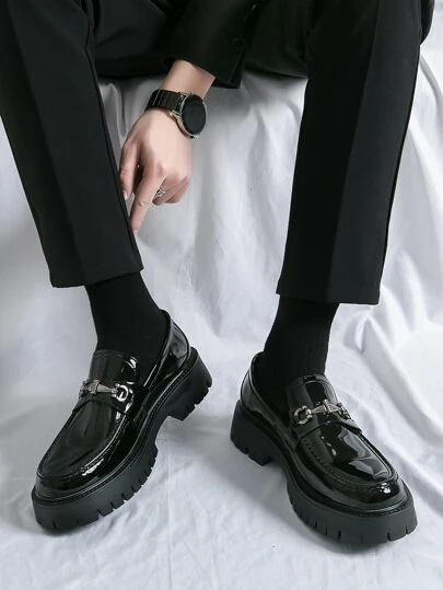 New Men's British Style Formal Business Casual Lightweight Leather Shoes