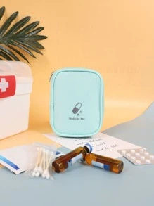 大号便携式急救包，旅行化妆品收纳袋 - 淺藍色 - 查看 8