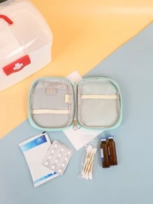 大号便携式急救包，旅行化妆品收纳袋 - 淺藍色 - 查看 7