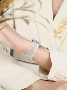 女士雙色合成樹脂時尚錶帶,適用於Apple Watch - 彩色 - 查看 2