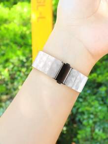 女士雙色合成樹脂時尚錶帶,適用於Apple Watch - 彩色 - 查看 4