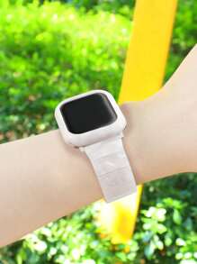 女士雙色合成樹脂時尚錶帶,適用於Apple Watch - 彩色 - 查看 3
