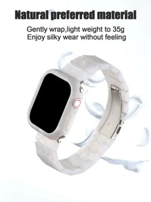 女士雙色合成樹脂時尚錶帶,適用於Apple Watch - 彩色 - 查看 6