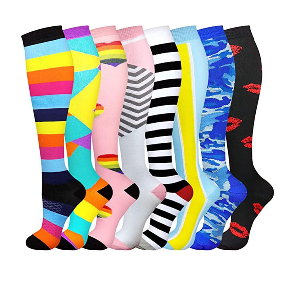 8雙運動卡通護士緊身襪女士