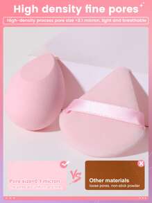 4个化妆海绵+2个化妆粉扑套装，柔软三角矿物粉扑，适用于面部彩妆，可用于膏状和粉状遮瑕膏、散粉等。化妆品，价格实惠，可用于房间装饰、梳妆台、旅行、卧室等场合。化妆配件，粉扑，美妆蛋，粉扑，化妆海绵，价格实惠，圣诞礼物，化妆品，化妆工具，便宜好物，礼物，女士礼物，圣诞礼物 - 彩色 - 查看 3