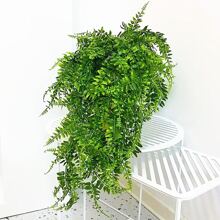 1 件/2 件/3 件/4 件人造悬挂常春藤藤蔓，仿悬挂蕨叶装饰植物 - 綠色 - 查看 7