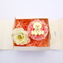 6pcs Bear Shaped Acrylic Birthday Cake Decorations Party Picks, Back To School Valentine Day
